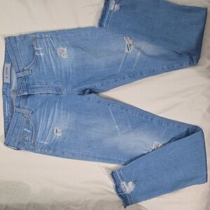AG-ED DENIM Adriano Goldschmied Light Blue Denim Ripped Jeans